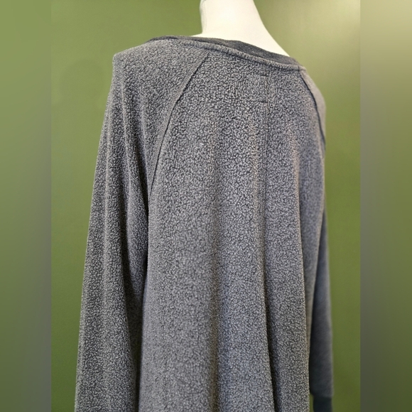 Aerie Just Add Leggings Gray Knit Sweater With Pockets - Picture 6 of 8